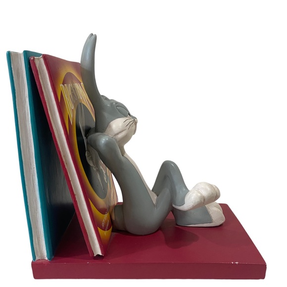 Vintage Warner Brothers Looney Tunes Bugs Bunny Bookend Cartoon Collectible - Picture 3 of 11
